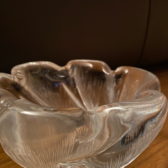 Orrefors vintage feather cut swirl crystal bowl - Picture 2 of 7